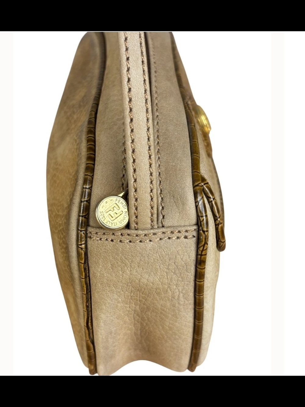 Fendi Vintage Brown Janus Crossbody Bag - Picture 6 of 6